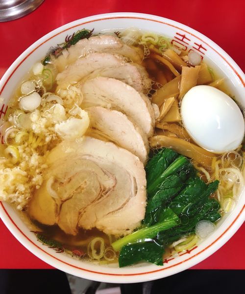 「チャーシューメン(茹で玉子.ニンニク)」@バリバリラーメンの写真