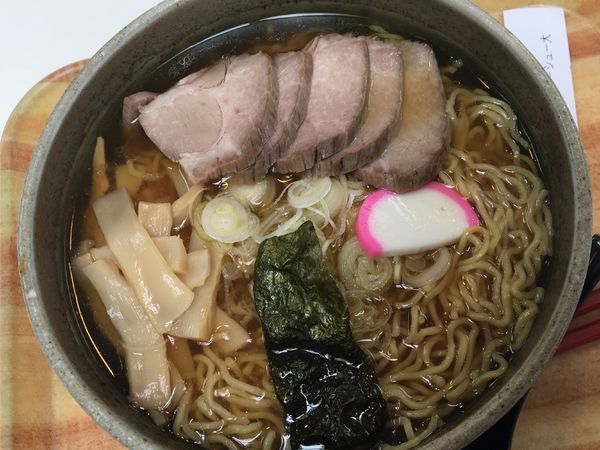 「醤油チャーシュー麺（大盛）」@道の駅 むらやまの写真