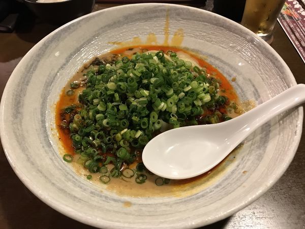 「汁無し坦坦麺 （クーポン半額450円)」@担担麺専門店 ドラゴンキングの写真