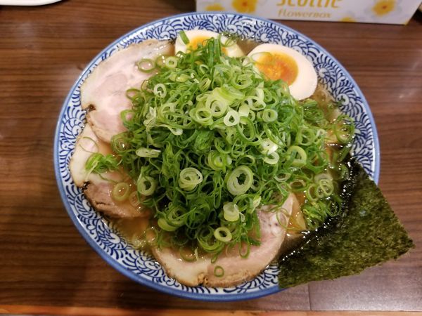 「特製ラーメン[大]+青ネギ(1,000円)」@赤坂 麺道 いってつの写真