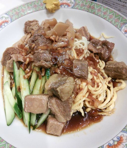 「【夏季限定】牛バラ冷やし中華　１２００円」@唐桃軒の写真