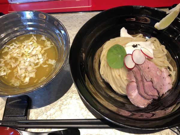 「特製つけ麺＋大盛」@江戸前つけ麺 銀座 魄瑛の写真