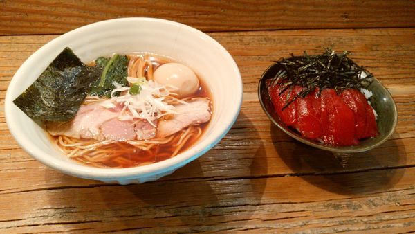 「味玉醤油らぁめん　実家の魚めし」@Homemade Ramen 麦苗の写真
