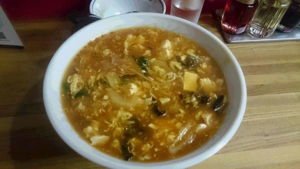 「酸辣湯麺　勝負飯」@紫金飯店 原宿店の写真