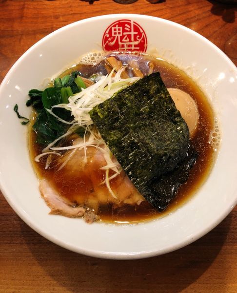 「魁花ラーメン(味玉)」@天然魳煮干だしらーめん創房 魁花の写真