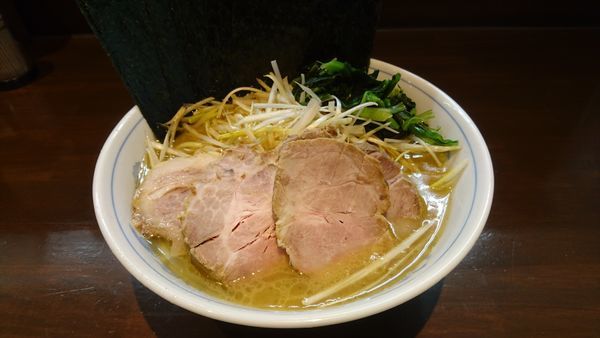 「ネギチャーシューメン(麺硬め･味濃いめ)+海苔」@横浜家系ラーメン 中島家の写真