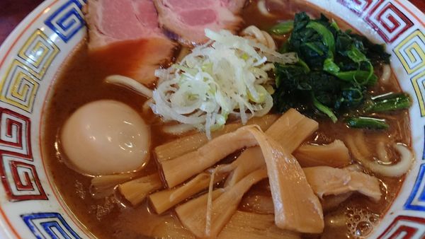 「目黒屋ラーメン(大盛)＋味玉」@つけ麺 目黒屋の写真