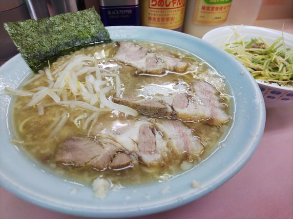 「三枚ラーメン＆ネギ丼」@ラーメンショップ 緑ヶ丘店の写真