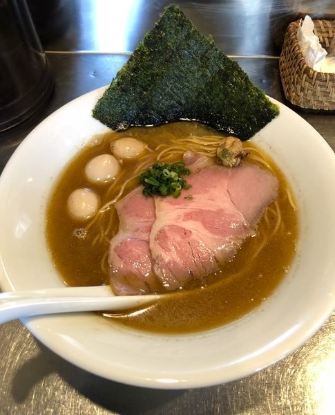 「モロムール貝そば (アニマルオフ) ￥1000」@さんじの写真