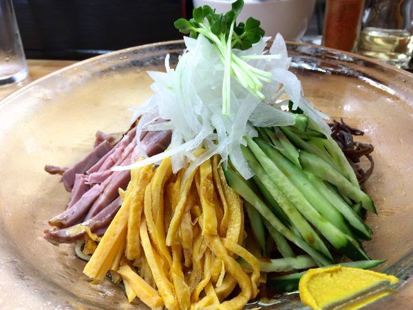 「冷酒→ 冷し中華」@中華そば こてつの写真