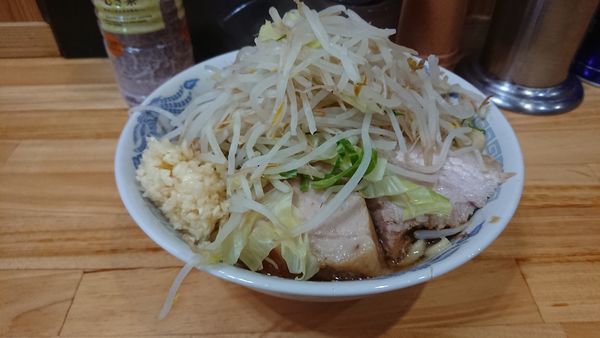 「ラーメン小 ヤサイニンニク」@ラーメン寿々㐂の写真