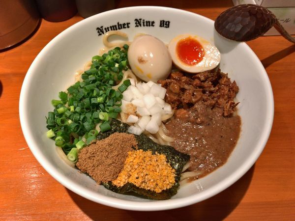 「油そば＋味玉」@麺Dining Number Nine 09の写真