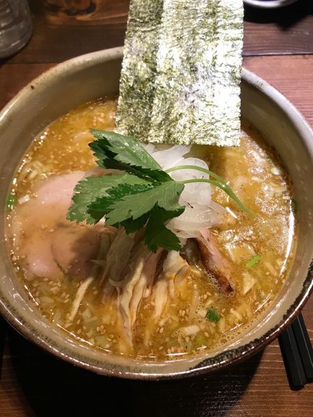 「鴨の濃い出汁そば」@神田とりそば なな蓮の写真