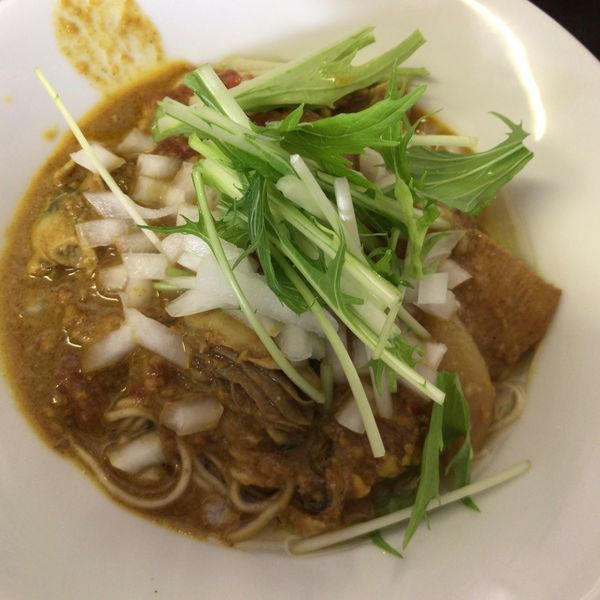 「トマトカレー和え玉350円」@と多゛食堂の写真