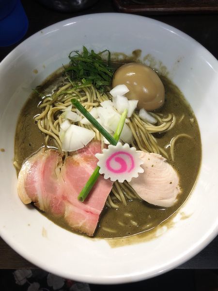 「味玉濃密煮干しそば」@中華そば いづるの写真