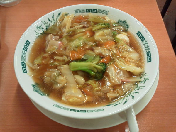 「五目あんかけラーメン 610円」@日高屋 西武新宿前北店の写真