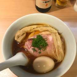 特製醤油ラーメン➕瓶ビール