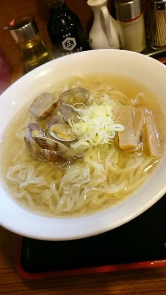 「あさりらーめん   ８３０円」@手打ちらーめん はやぶさの写真