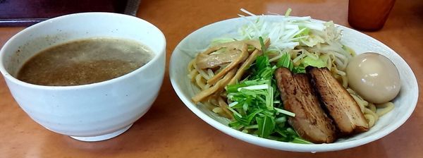 「濃厚魚介豚骨つけ麺 味玉付き」@麺屋ひさご なり助の写真