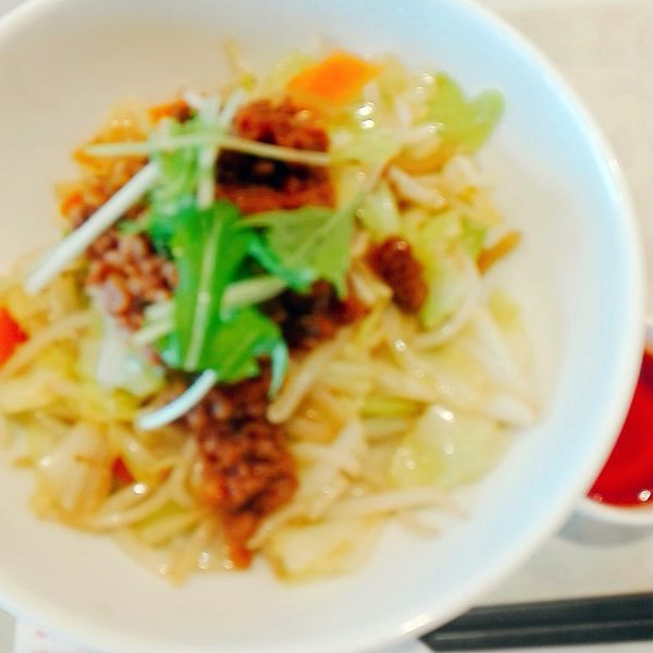 「まぜ辛めん」@長崎ちゃんぽん リンガーハット イオンモール羽生店の写真