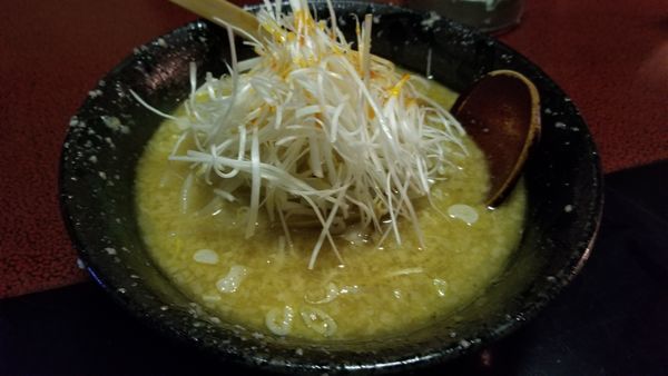 「みそねぎらーめん」@らーめん 邦心 松本駅前店の写真