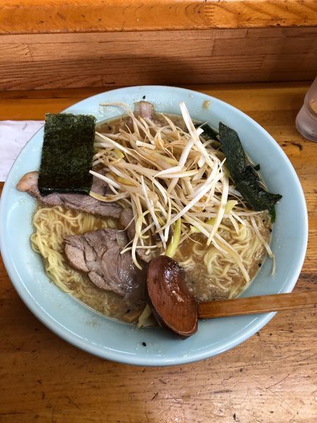 「ネギ味噌チャーシュー大盛り１１４０円」@ラーメンショップの写真