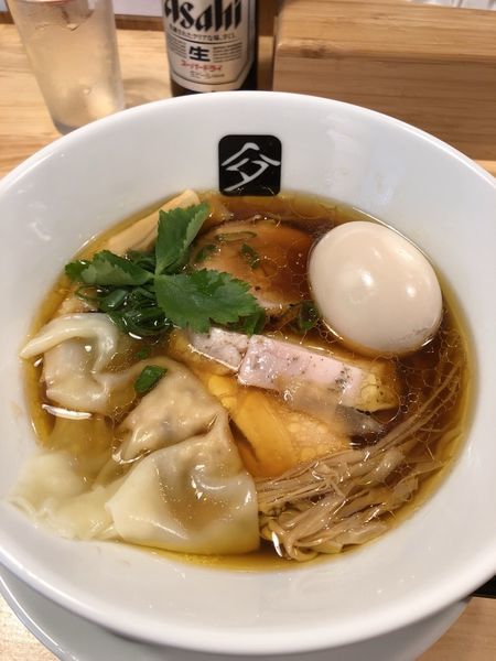 「特製鶏の中華そば　950円＋ﾋﾞｰﾙ」@中華そば 髙野の写真