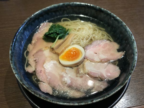 「新山六そば【塩、冷やし、肉マシ】」@麺創 なな家の写真