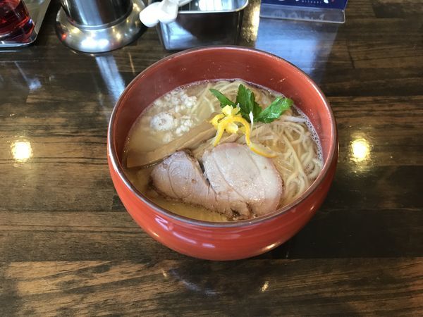 「鯛にごりそば 塩 大盛り無料 鯛めし」@活龍 期間限定麺処 みつきの写真