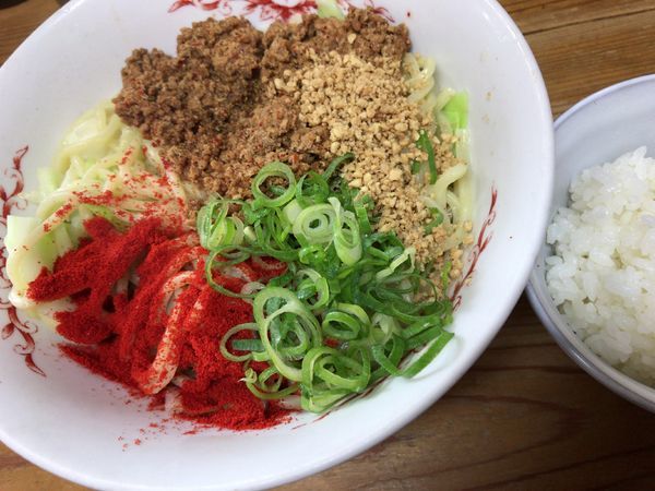 「汁なし担々麺　ミニライス」@自家製麺 てんかの写真