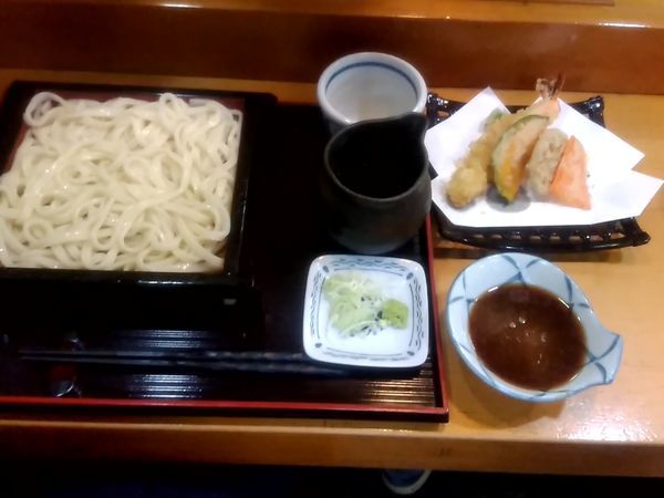 「海老野菜天せいろうどん(並盛)1,250円」@そば処 ひろとの写真