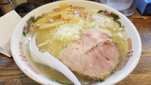 「朝専用中華そば　塩　大盛」@らあめん 寸八 総本店の写真