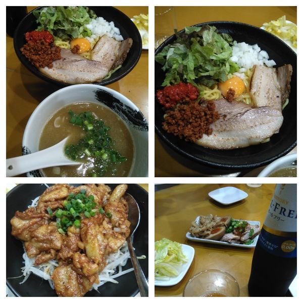 「【限定】辛玉まぜつけ麺大盛りなど」@麺屋 扇 SENの写真