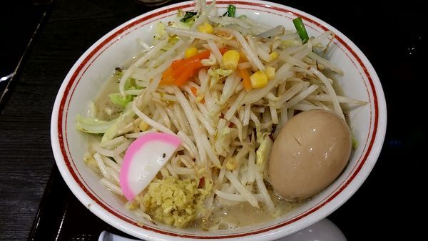 「タンメン大盛+味玉子」@東京タンメン トナリ 東京ラーメンストリート店の写真