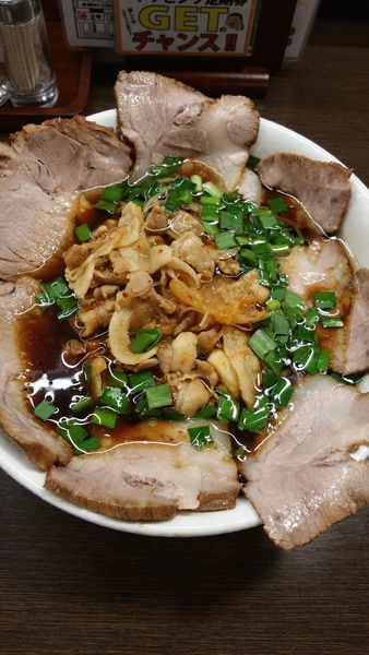 「豚キムチ肉そば(限定)」@肉そば総本山 神保町 けいすけの写真