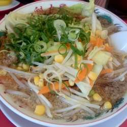 特製醤油野菜のせラーメン（７５０円）