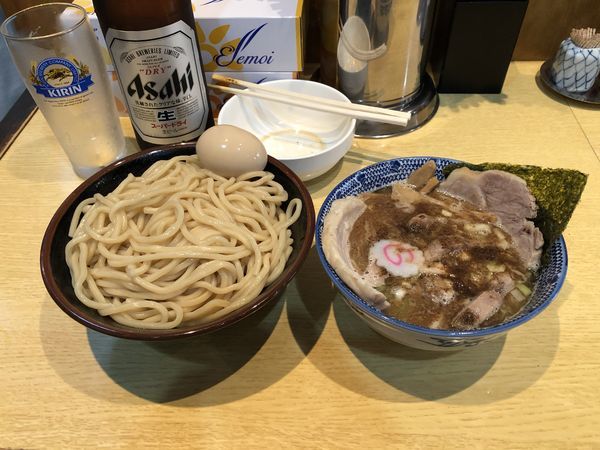 「つけチャーシュー+ビール」@くり山の写真
