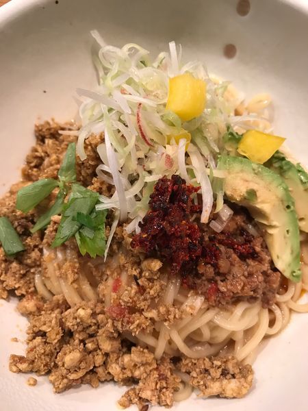 「【限定】negombo33コラボ  キーマカレーまぜそば」@中華そば 桃李の写真