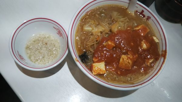 「蒙古タンメン+背油」@蒙古タンメン 中本 立川店の写真