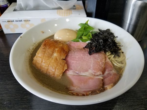 「特製濃厚そば (1150円)＋和え玉(200円)」@陽はまたのぼるの写真