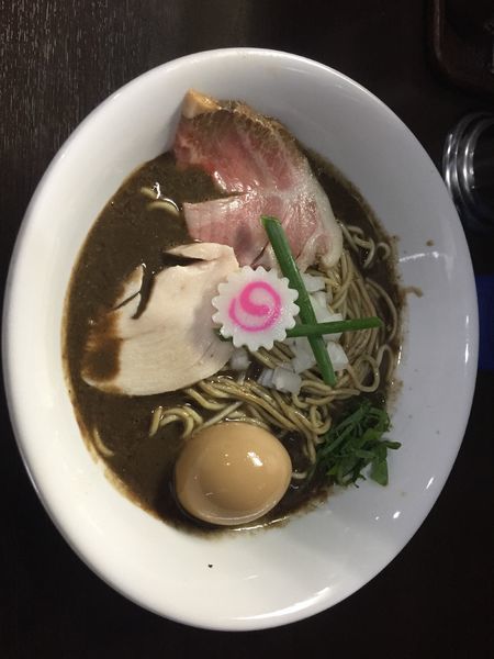 「味玉濃密煮干しそば 980円」@中華そば いづるの写真