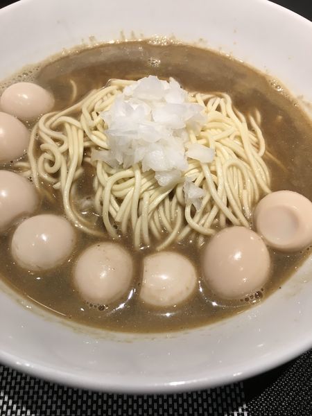 「かけそば・うずらトッピング」@煮干乱舞の写真