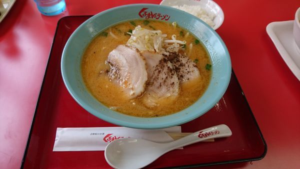 「味噌チャーシューメン(三枚)850」@くるまやラーメン 和光店の写真