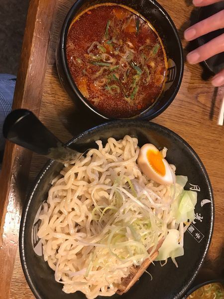 「激辛魚粉つけ麺」@らぁ麺酒場 月光(華麺)の写真