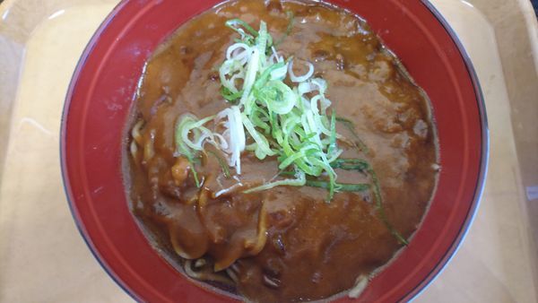 「カレーそば」@そば処はやて 盛岡駅店の写真