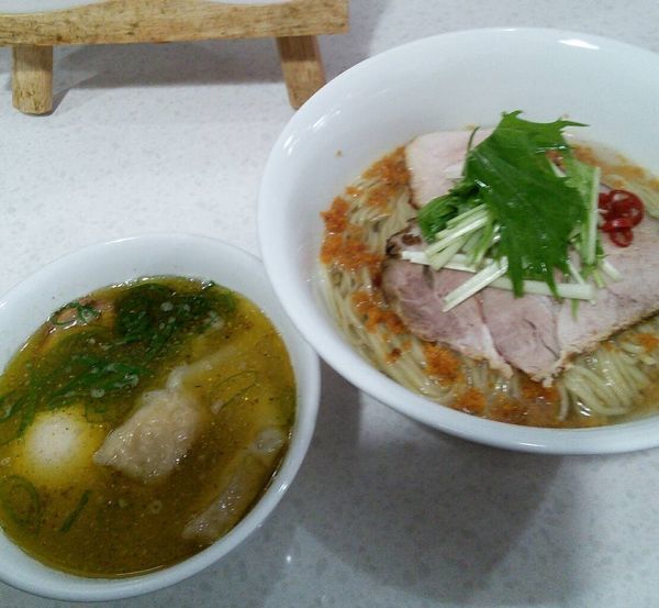 「【限定】特製カラスミを使った昆布水塩つけ麺　１３５０円」@ラーメン星印の写真
