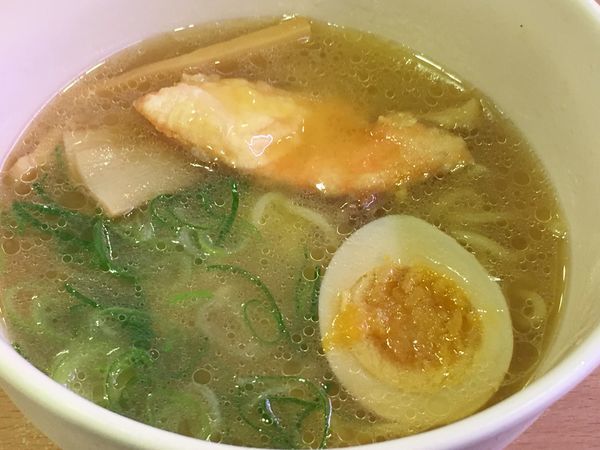 「鮭ミソバター風味ラーメン」@かっぱ寿司 旭店の写真