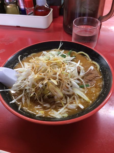 「もつらーめん」@かっちゃんらーめん 麺屋○勝の写真