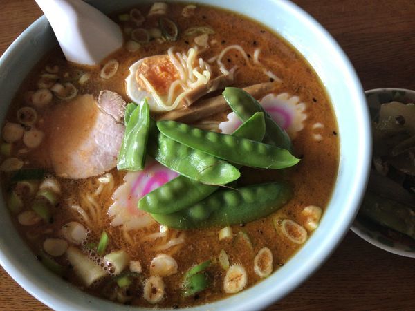 「辛口ラーメン・激辛550円」@大滝食堂の写真