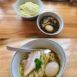 味玉醤油つけ麺 味玉醤油ラーメン